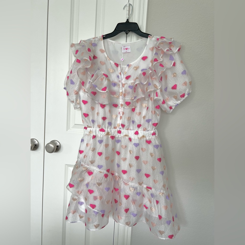 BUDDY LOVE Norma Rurffle Short Dress - Kissing Booth - Size L